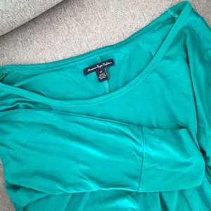 American Eagle outfitters emerald green top